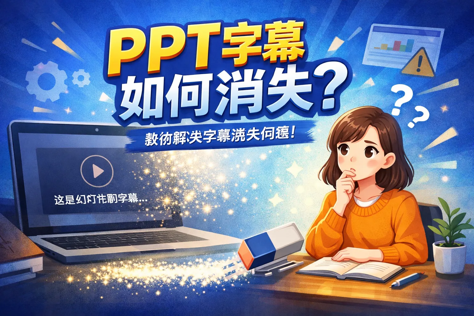 ppt如何字幕消失