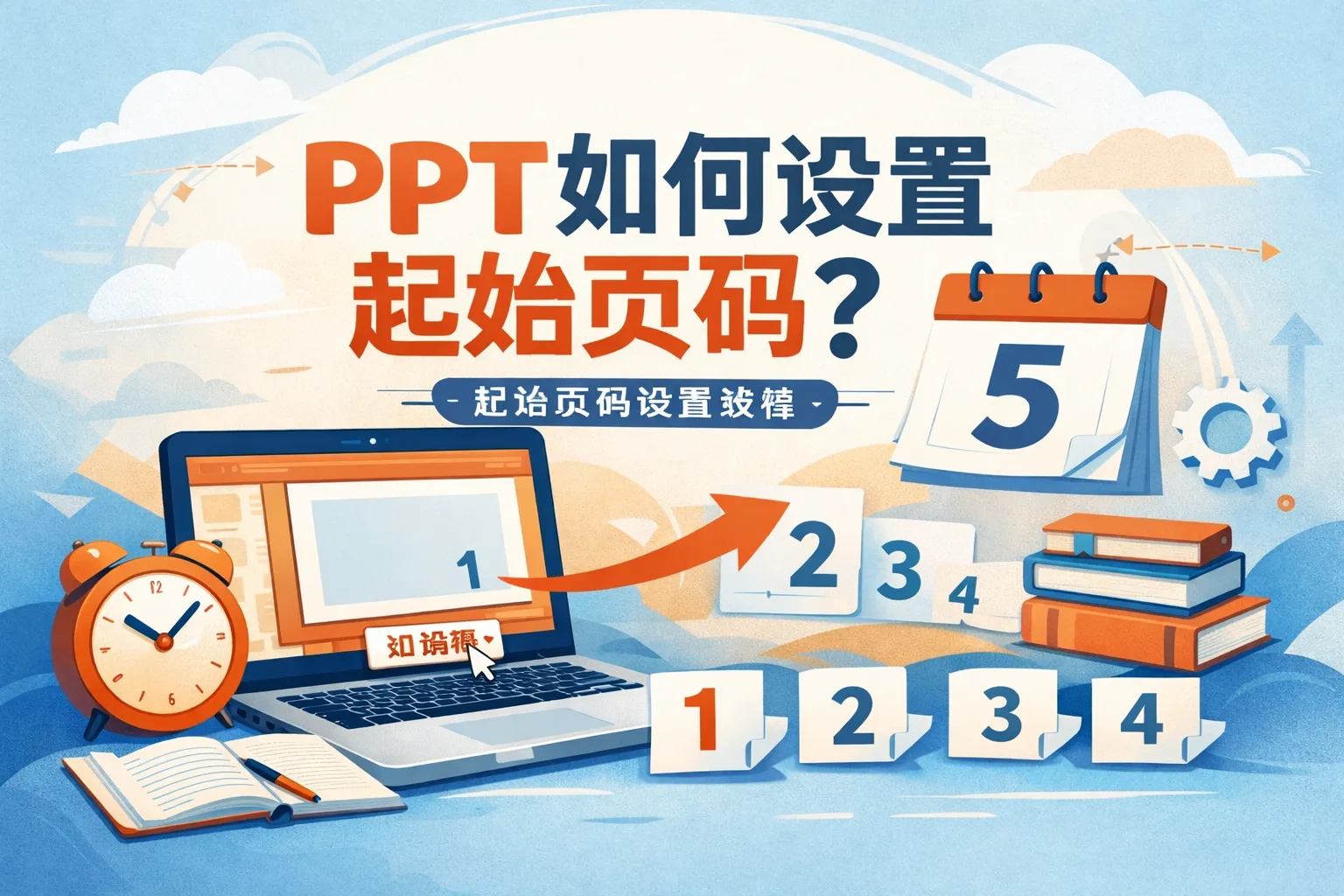 ppt如何设置起始页码设置