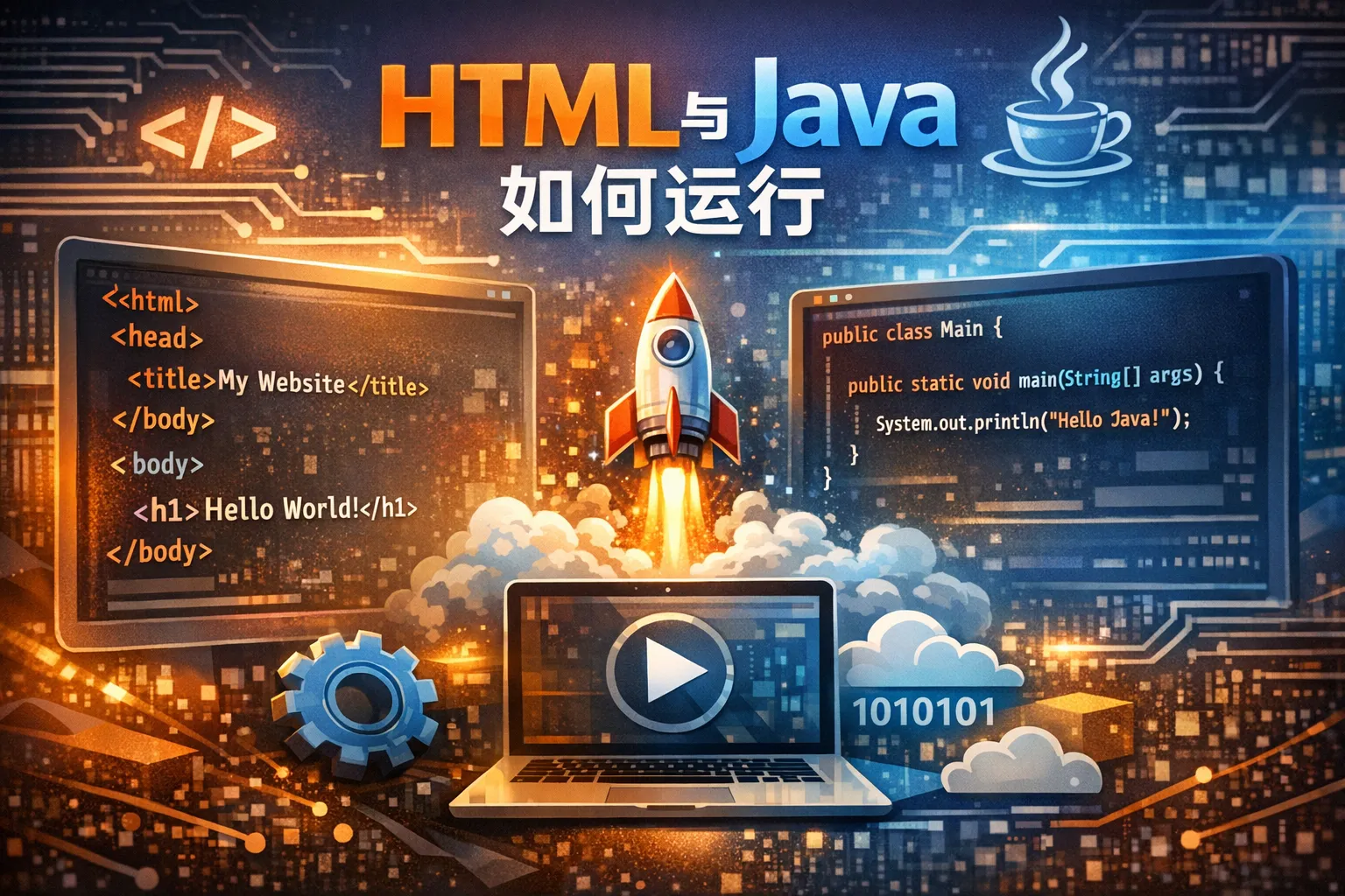 html java如何运行