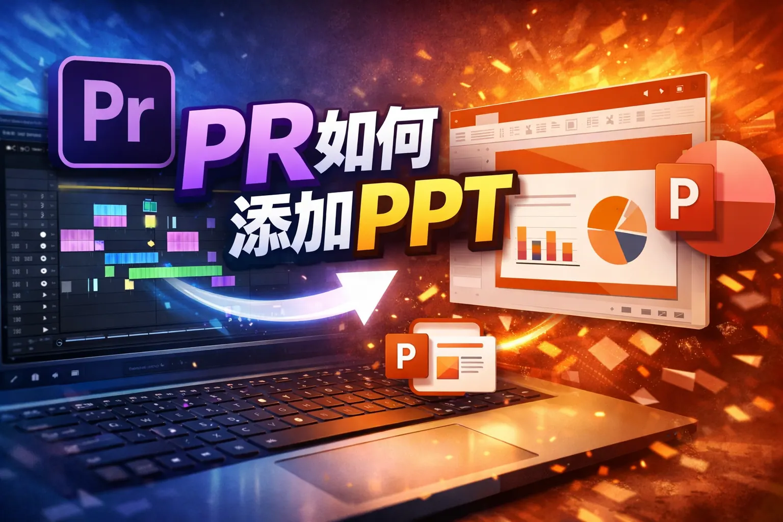 pr如何添加ppt