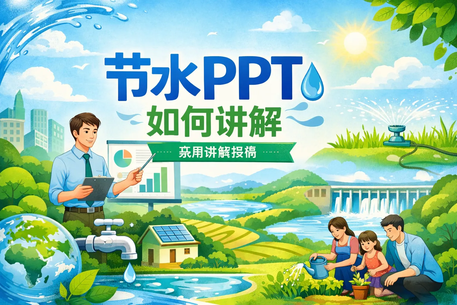 节水ppt如何讲解