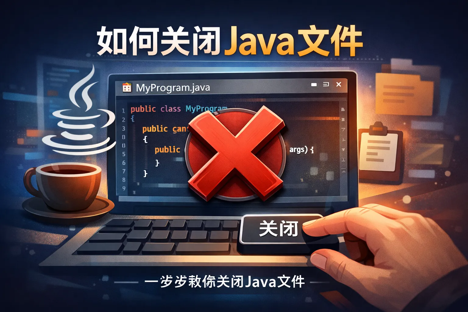 如何关闭java文件