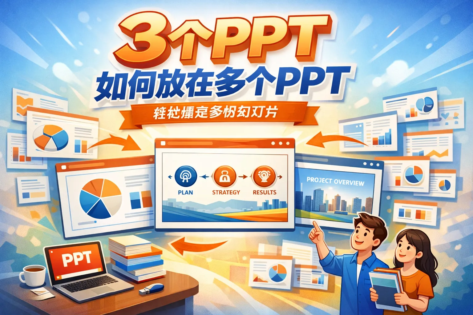 3个ppt如何放在多个ppt