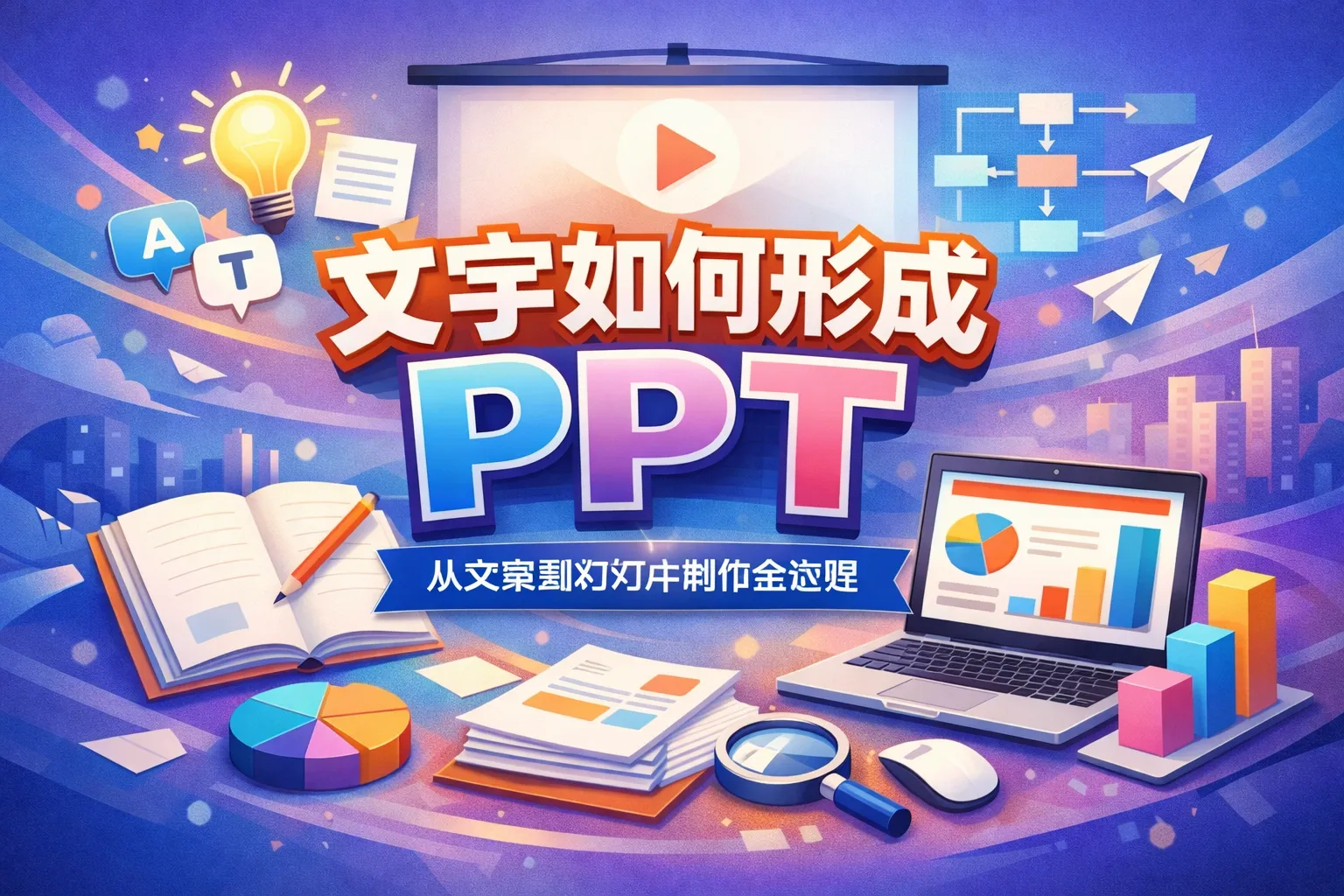 文字如何形成ppt