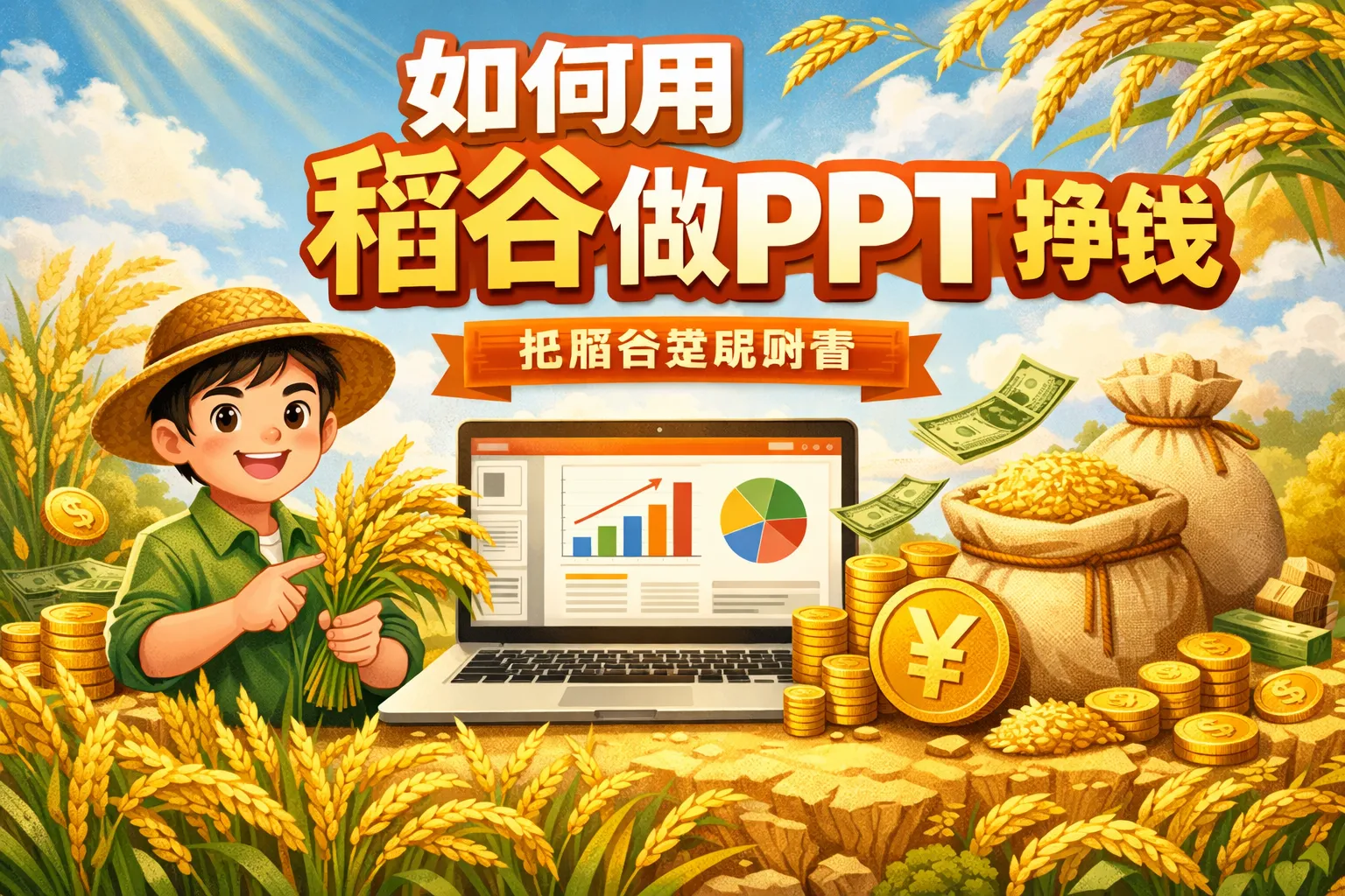 如何用稻谷做ppt挣钱
