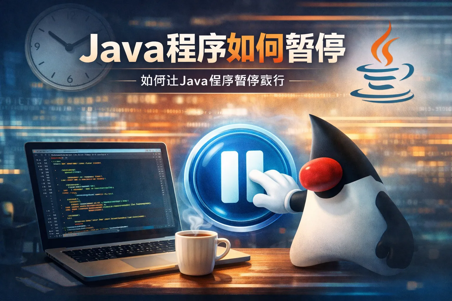 java程序如何暂停