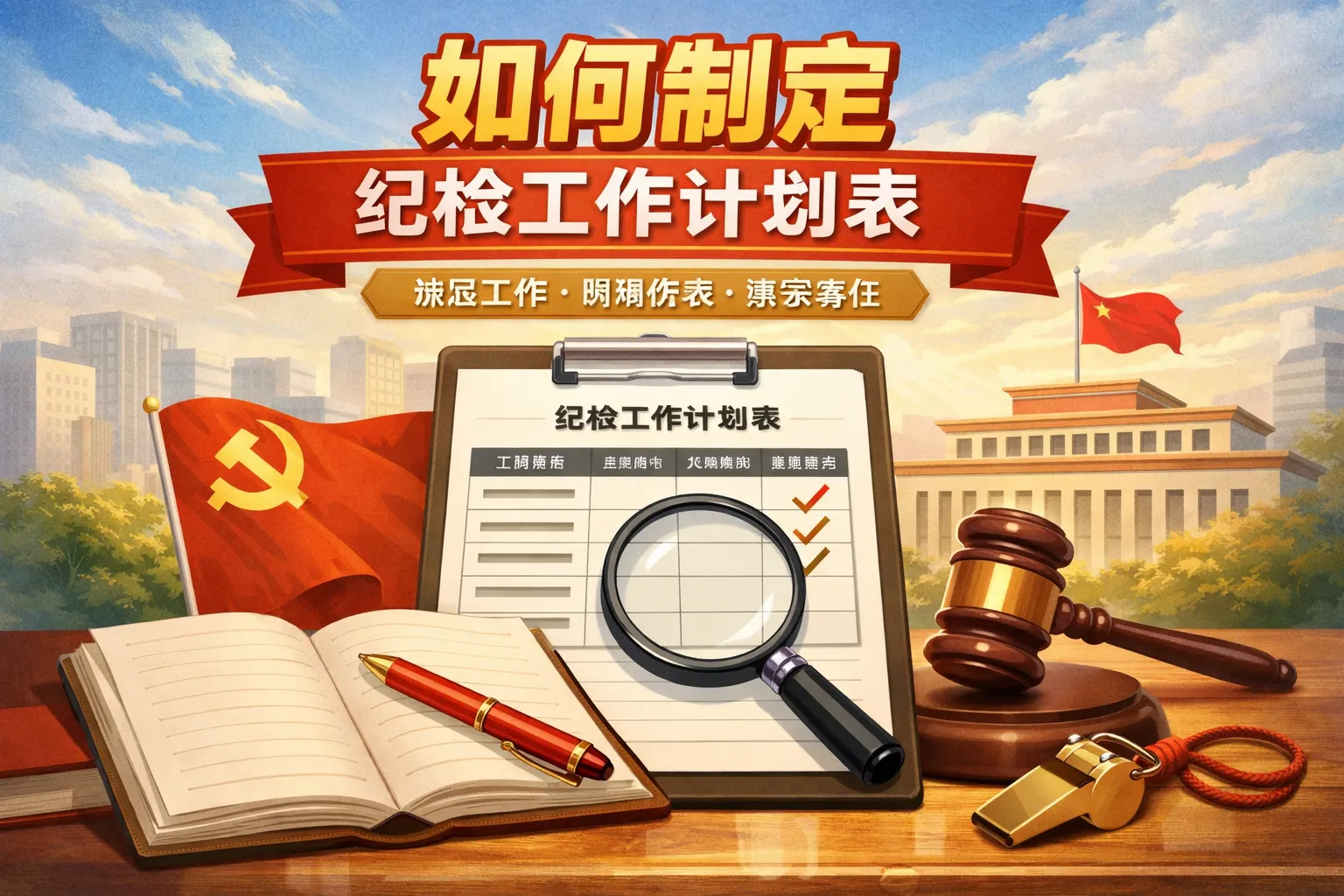 如何制定纪检工作计划表