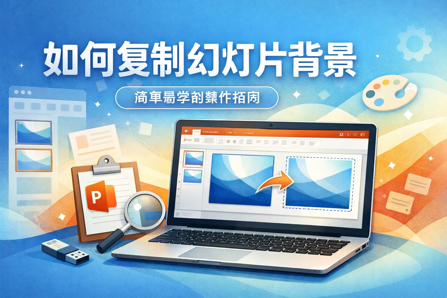 ppt制作如何复制幻灯片背景