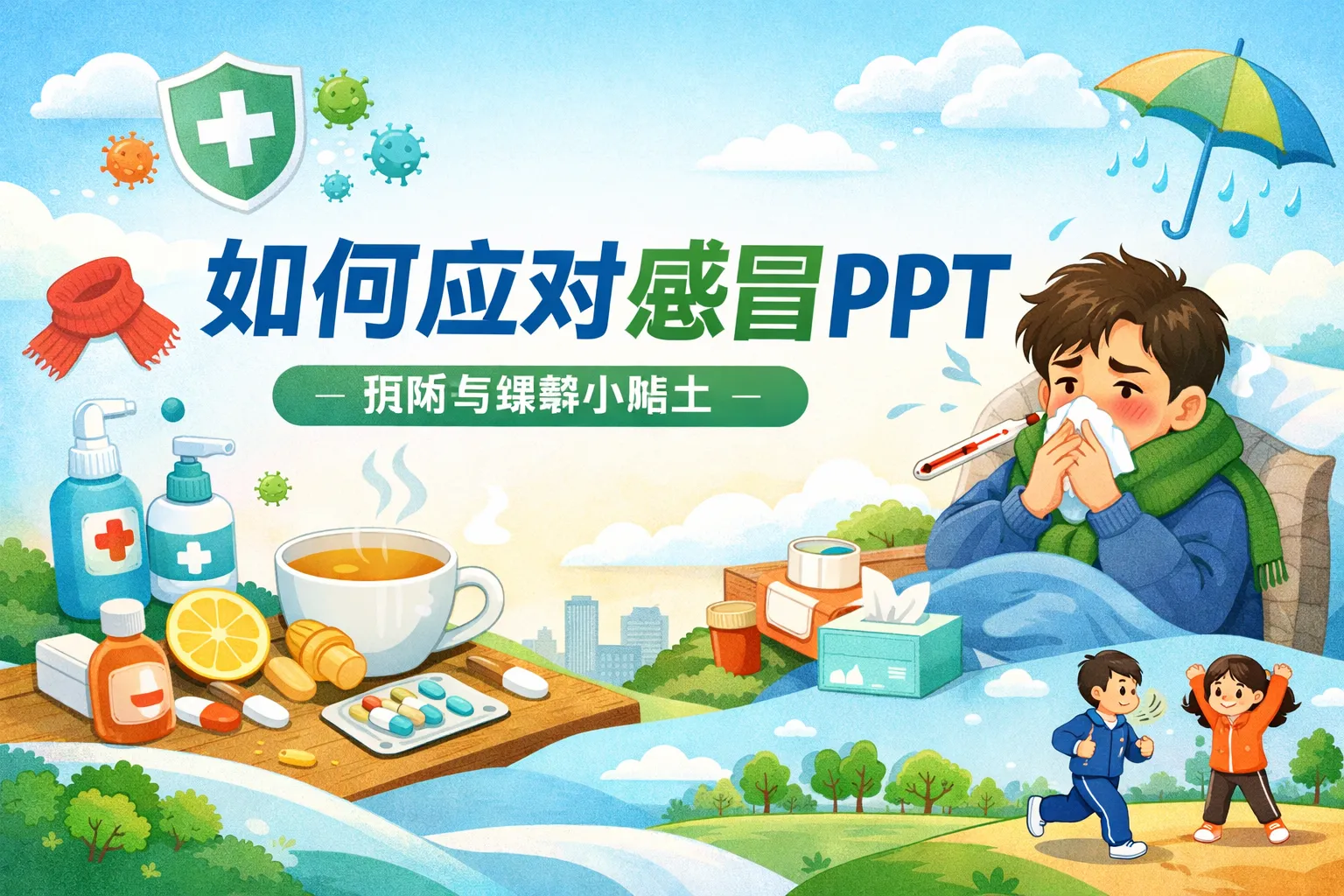 如何应对感冒ppt