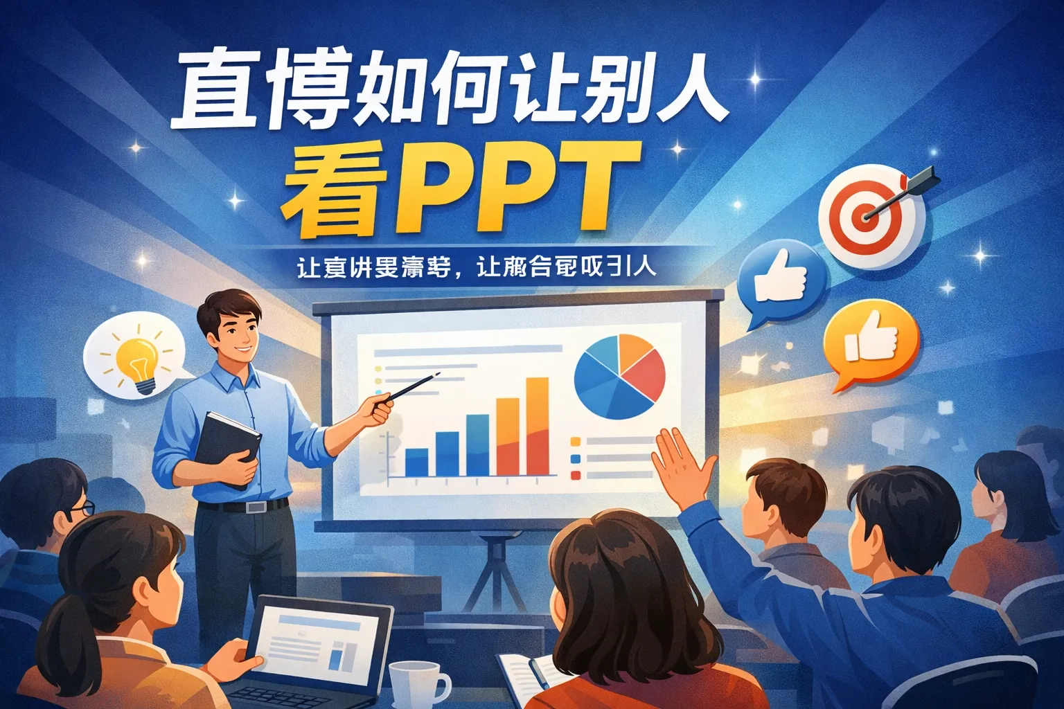 直博如何让别人看ppt