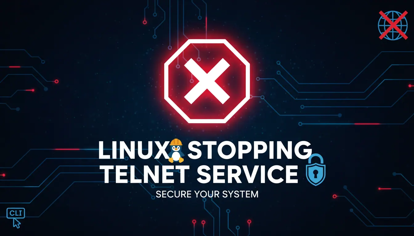 linux如何停止telnet服务