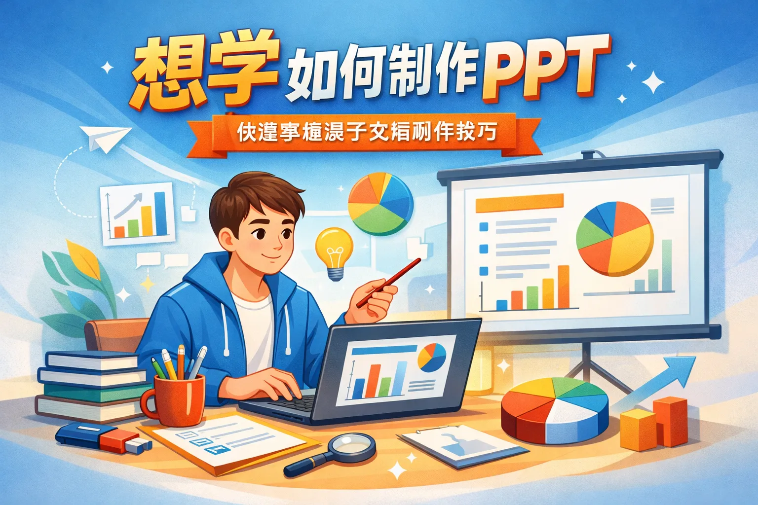 想学如何制作ppt