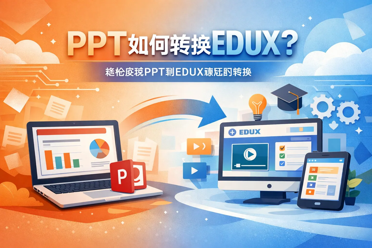 ppt如何转换edux