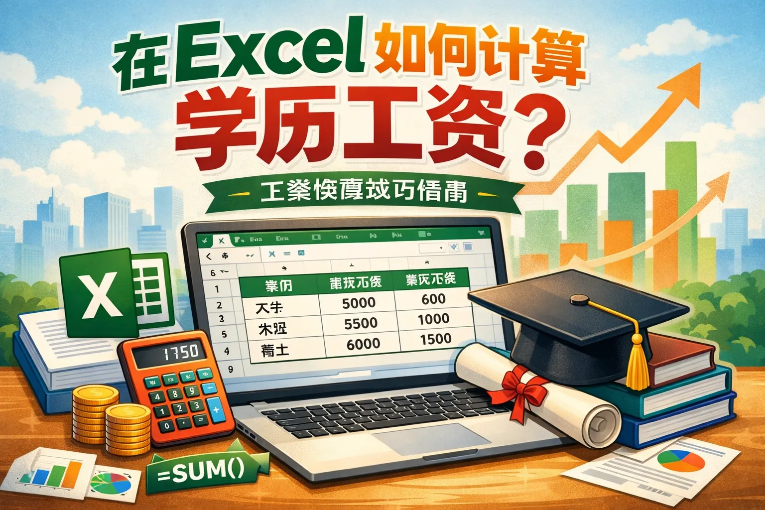 在excel如何计算学历工资