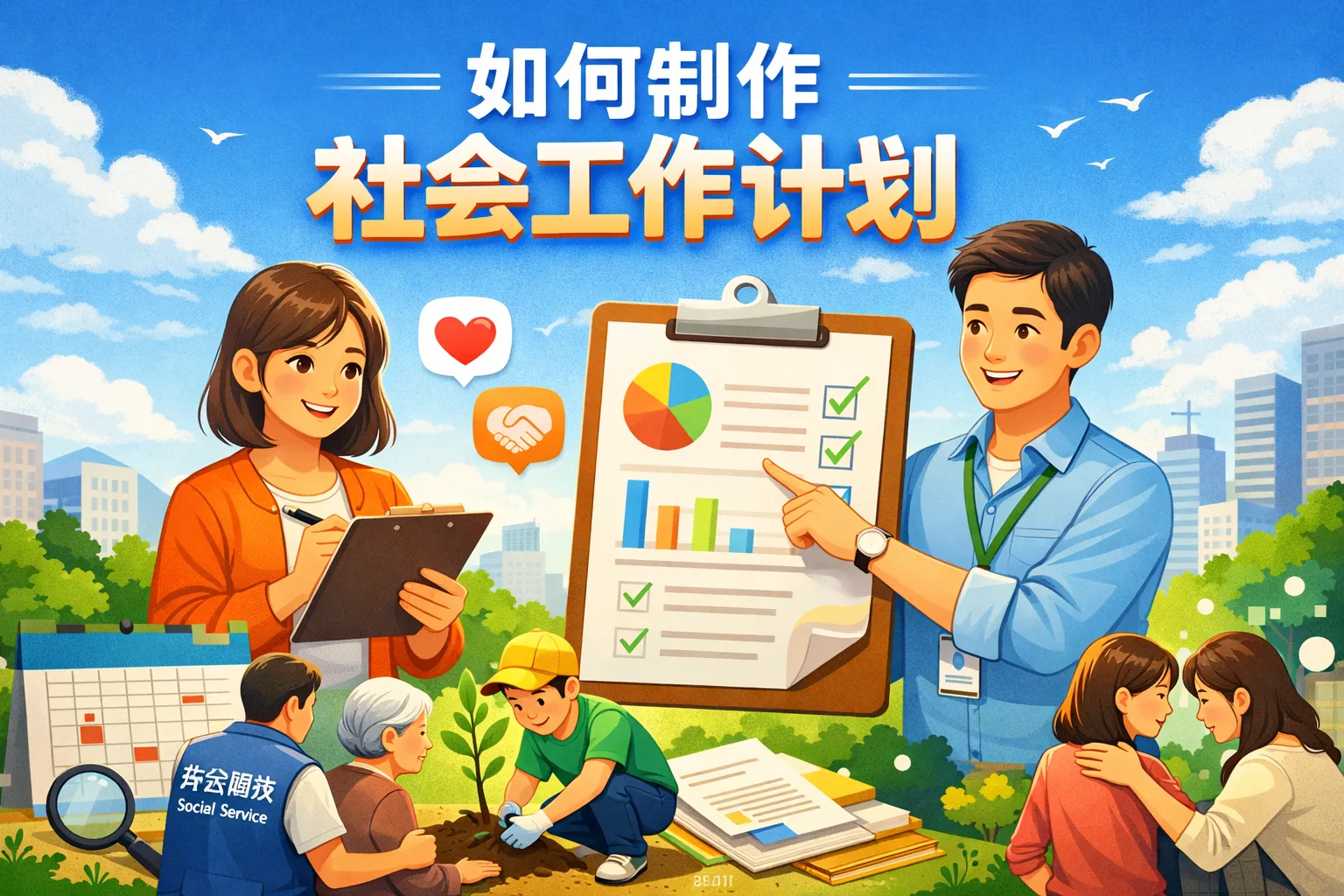 如何制作社会工作计划