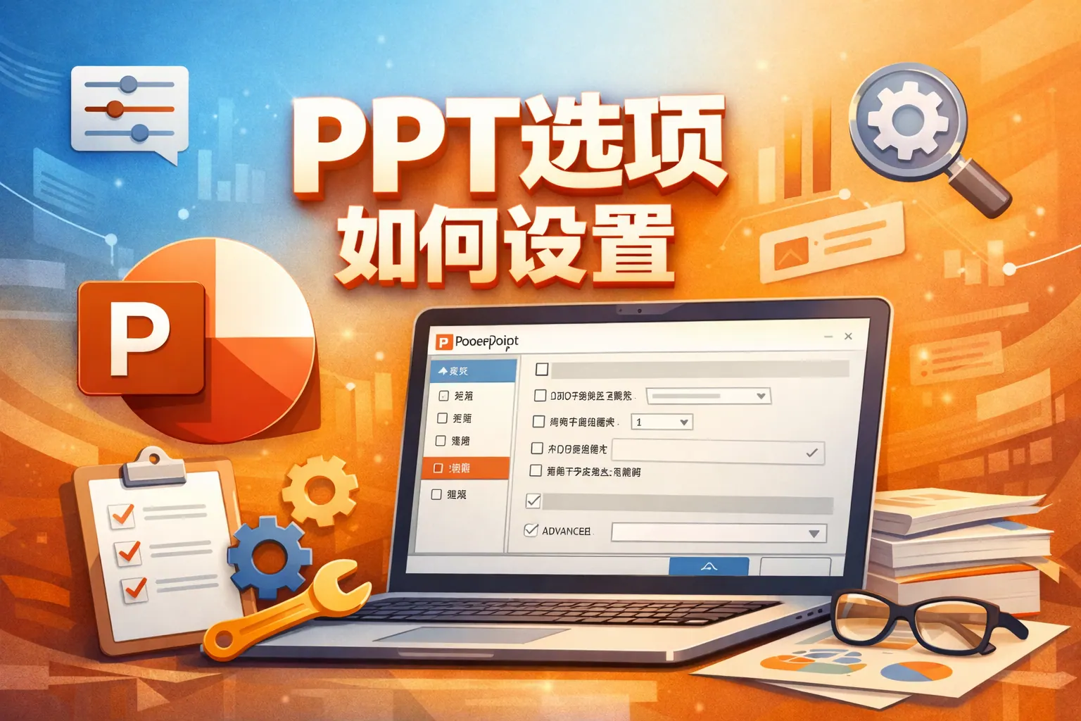 ppt选项如何设置