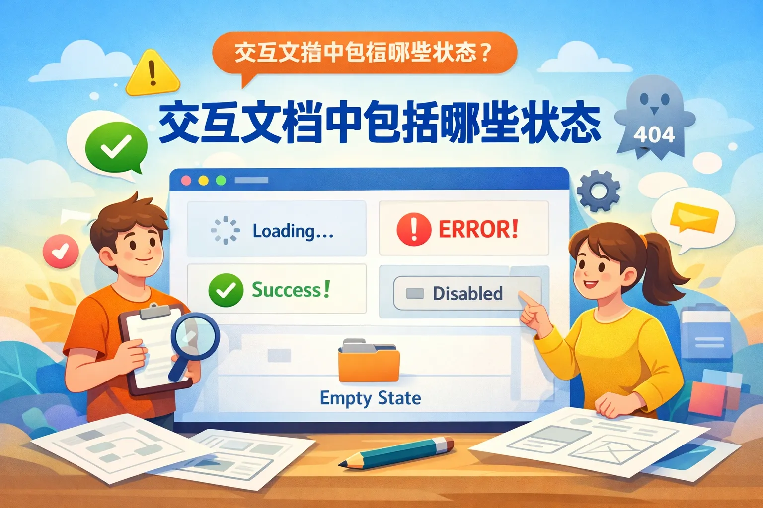 交互文档中包括哪些状态