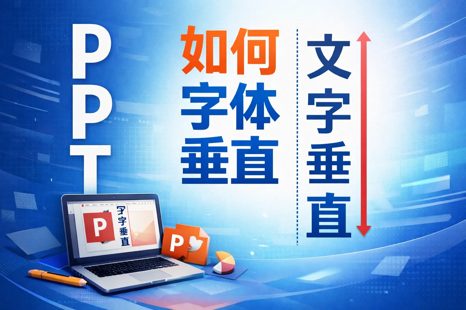 ppt如何字体垂直