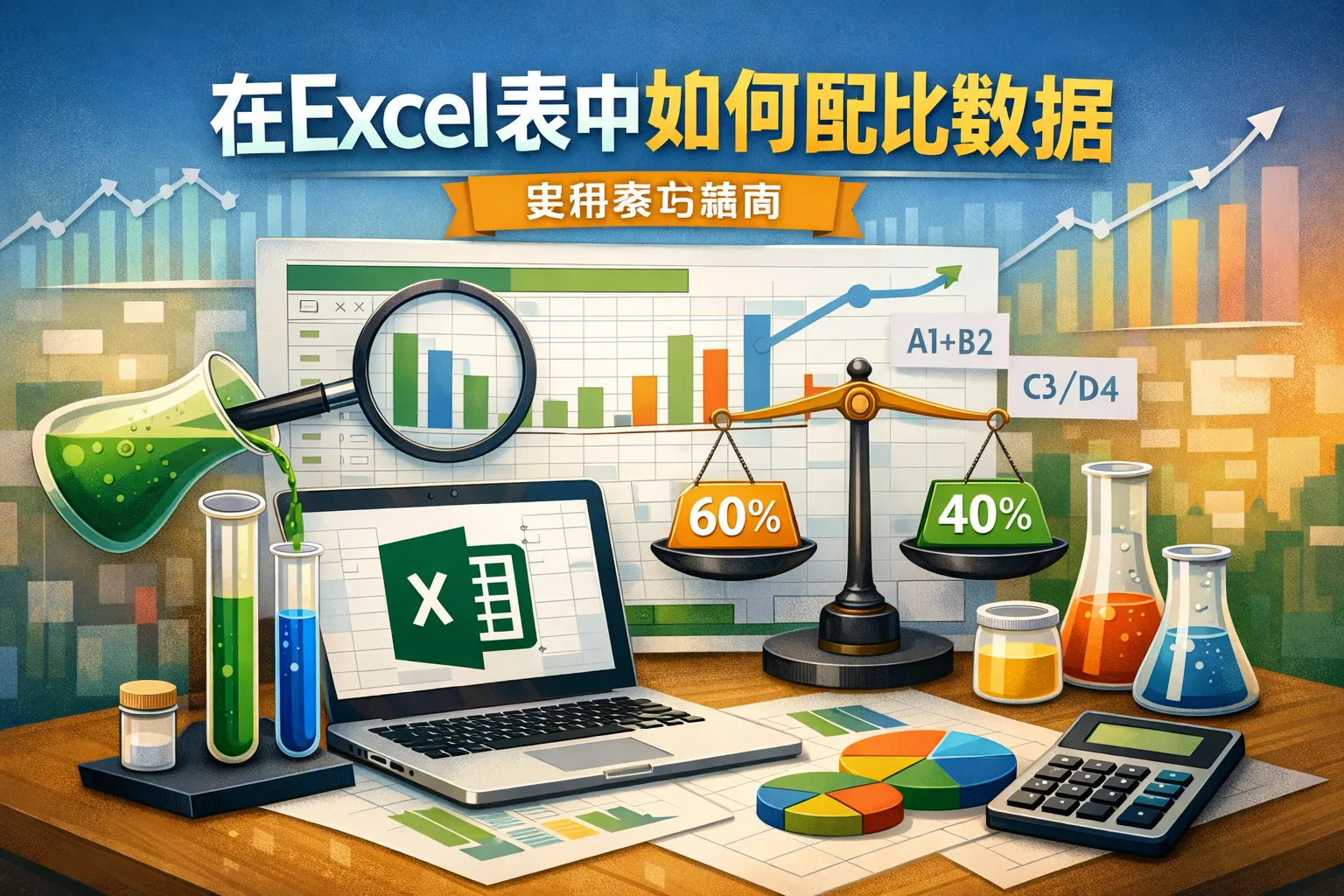 在excel表中如何配比数据