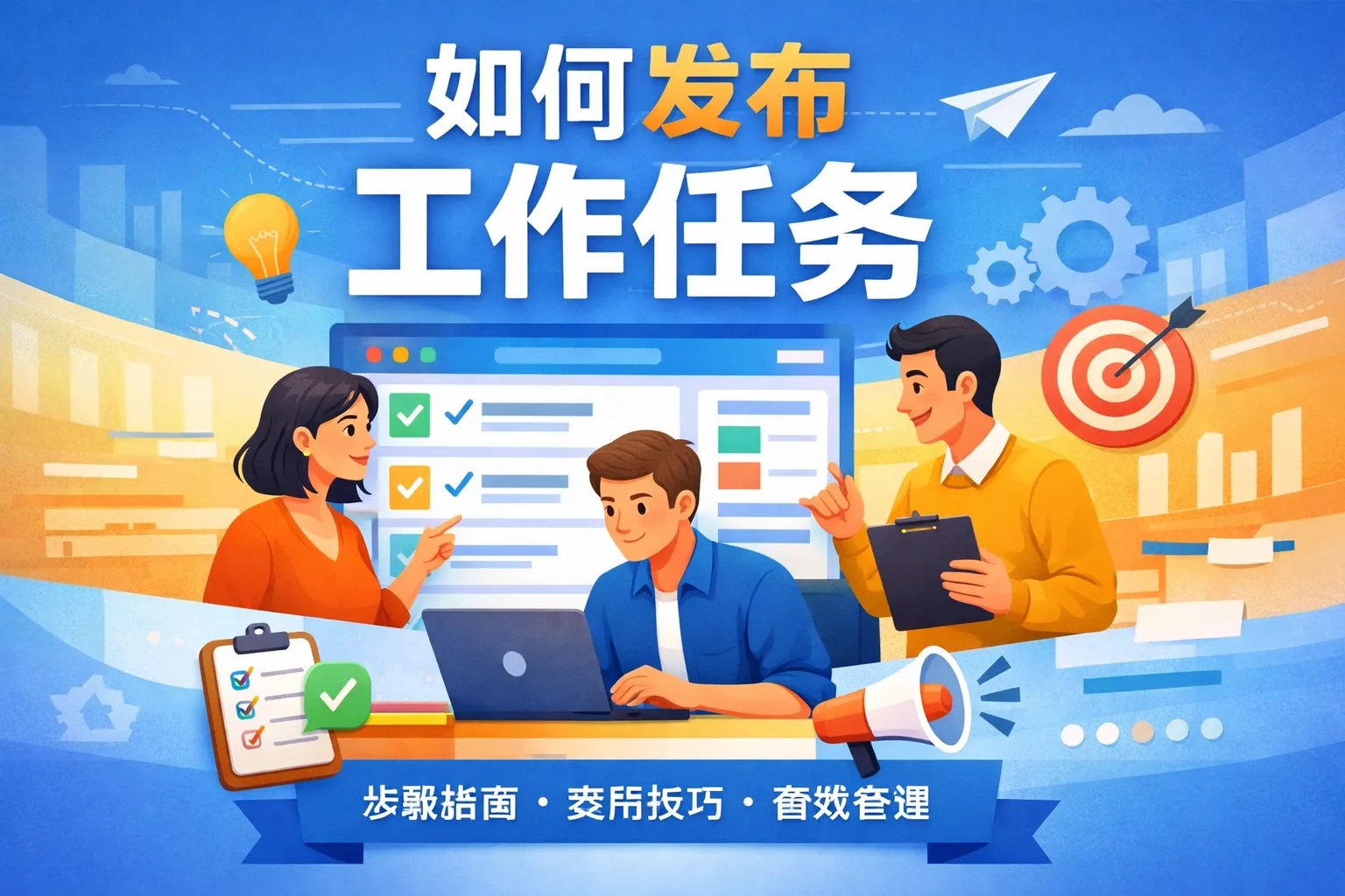 怎么发布工作任务