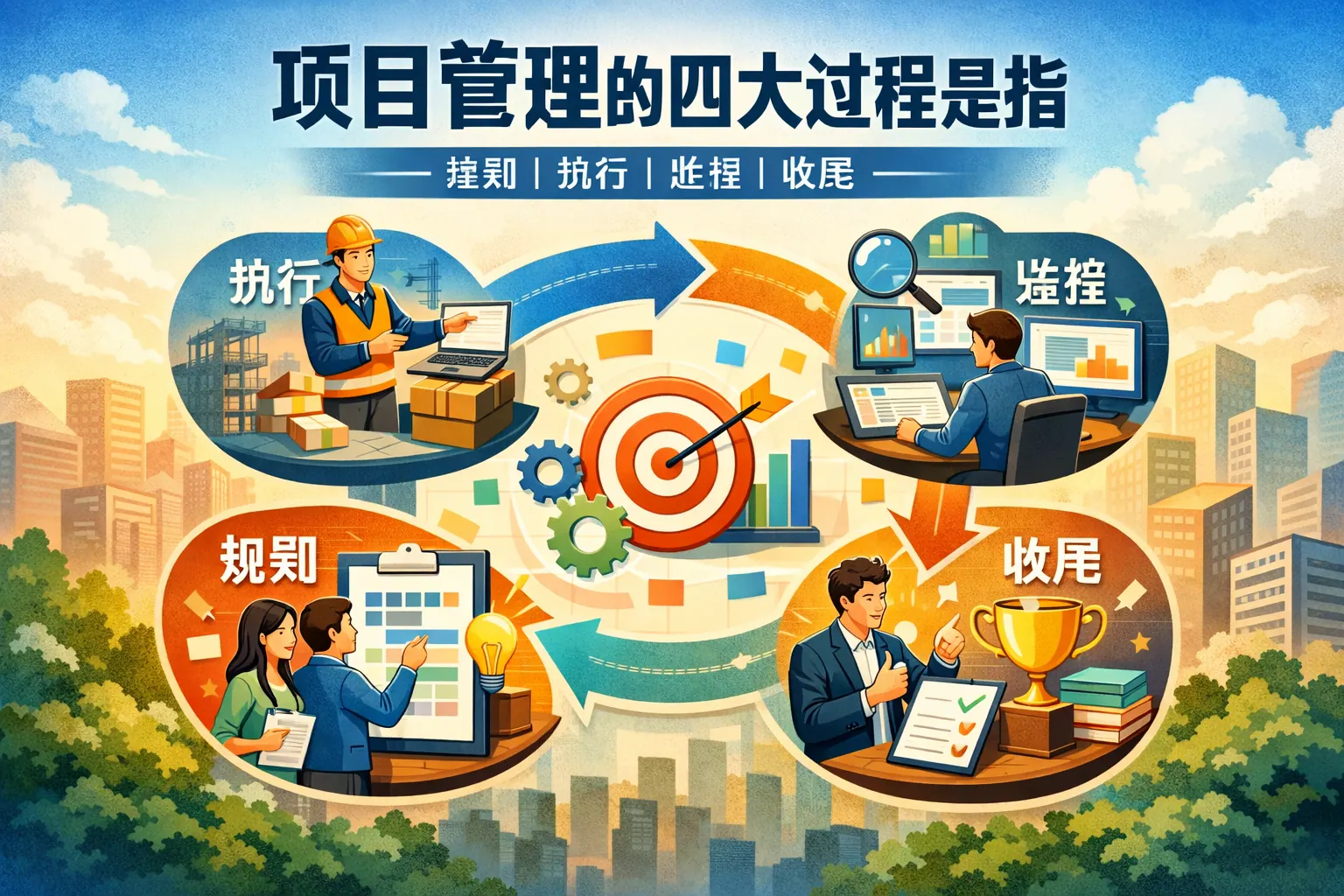 项目管理的四大过程是指