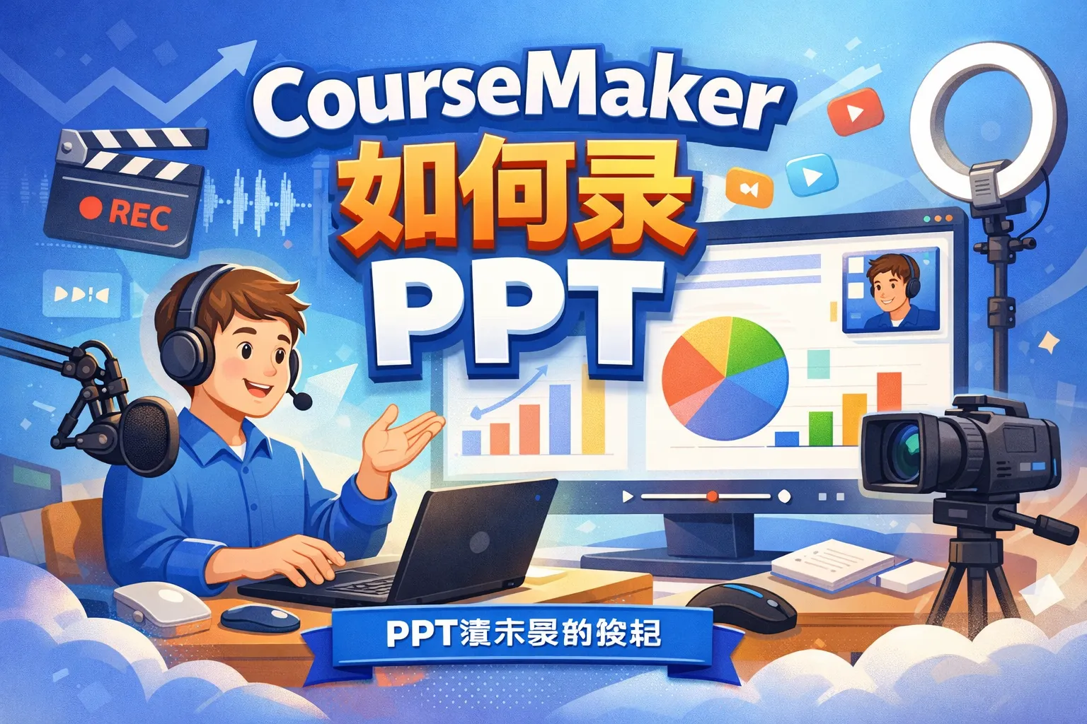 coursemaker如何录ppt