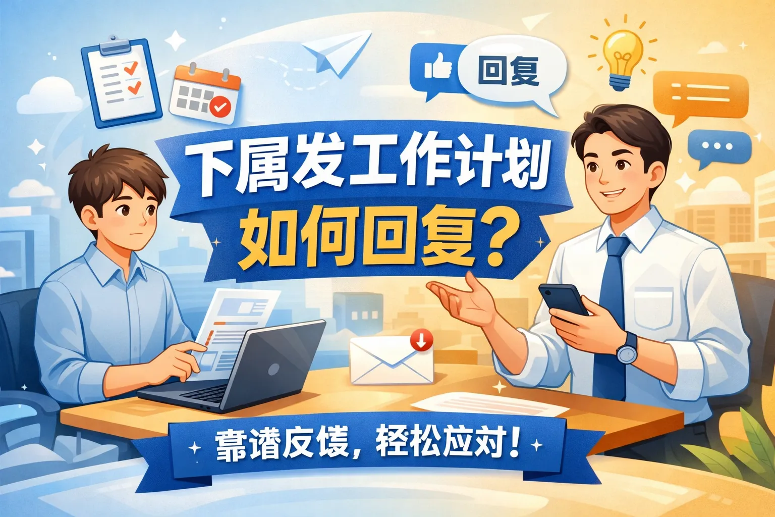 下属发工作计划如何回复