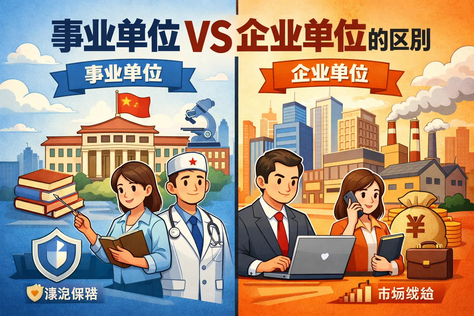 事业单位企业单位的区别