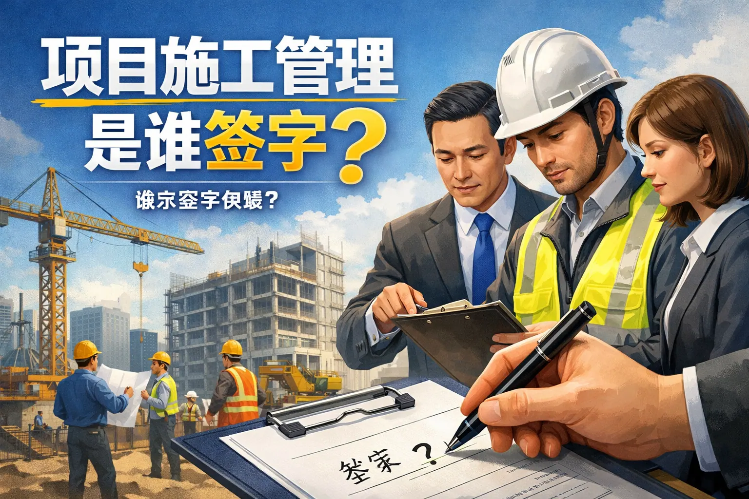 项目施工管理是谁签字