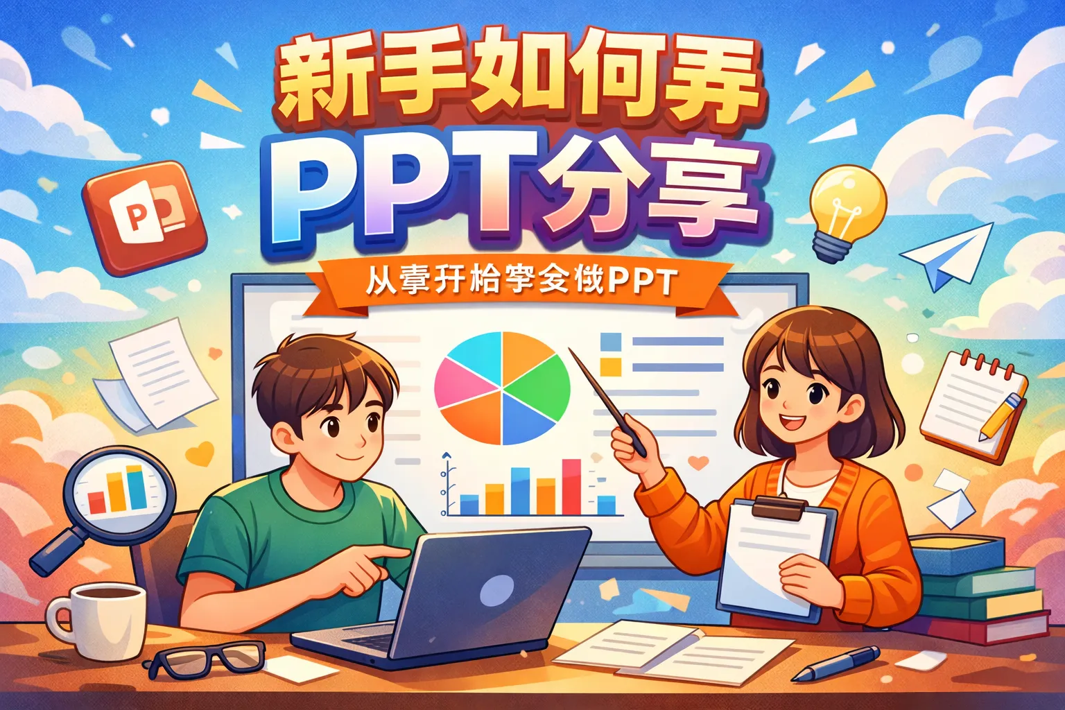 新手如何弄ppt分享