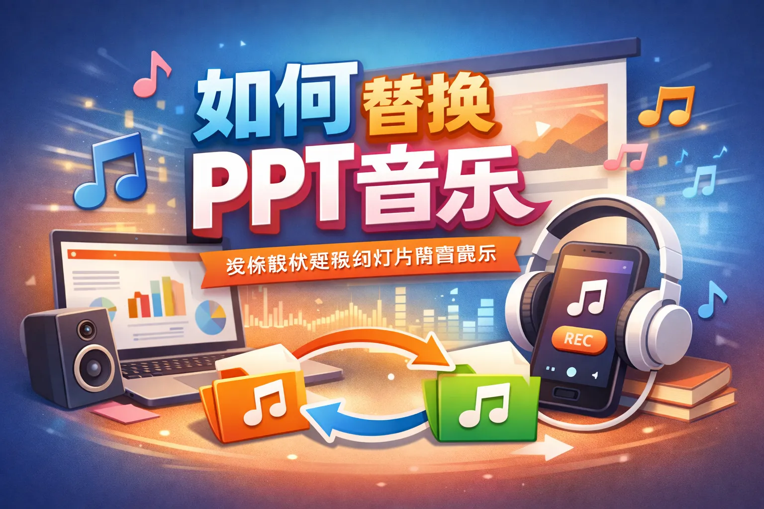 如何替换ppt音乐