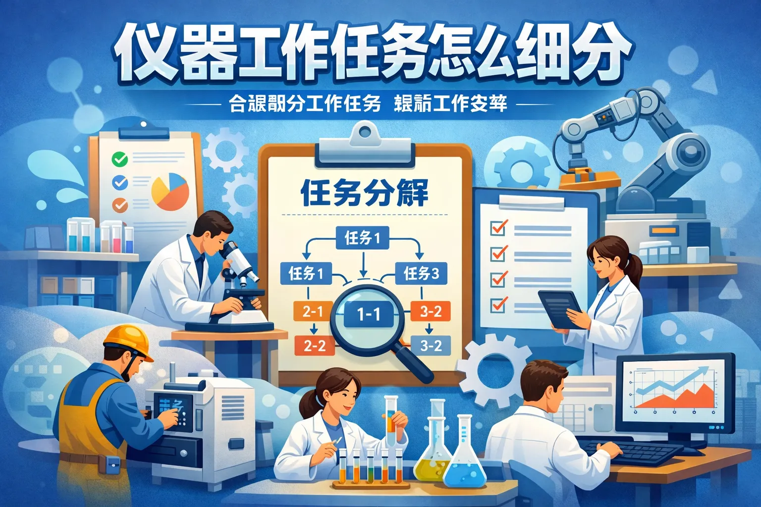 仪器工作任务怎么细分