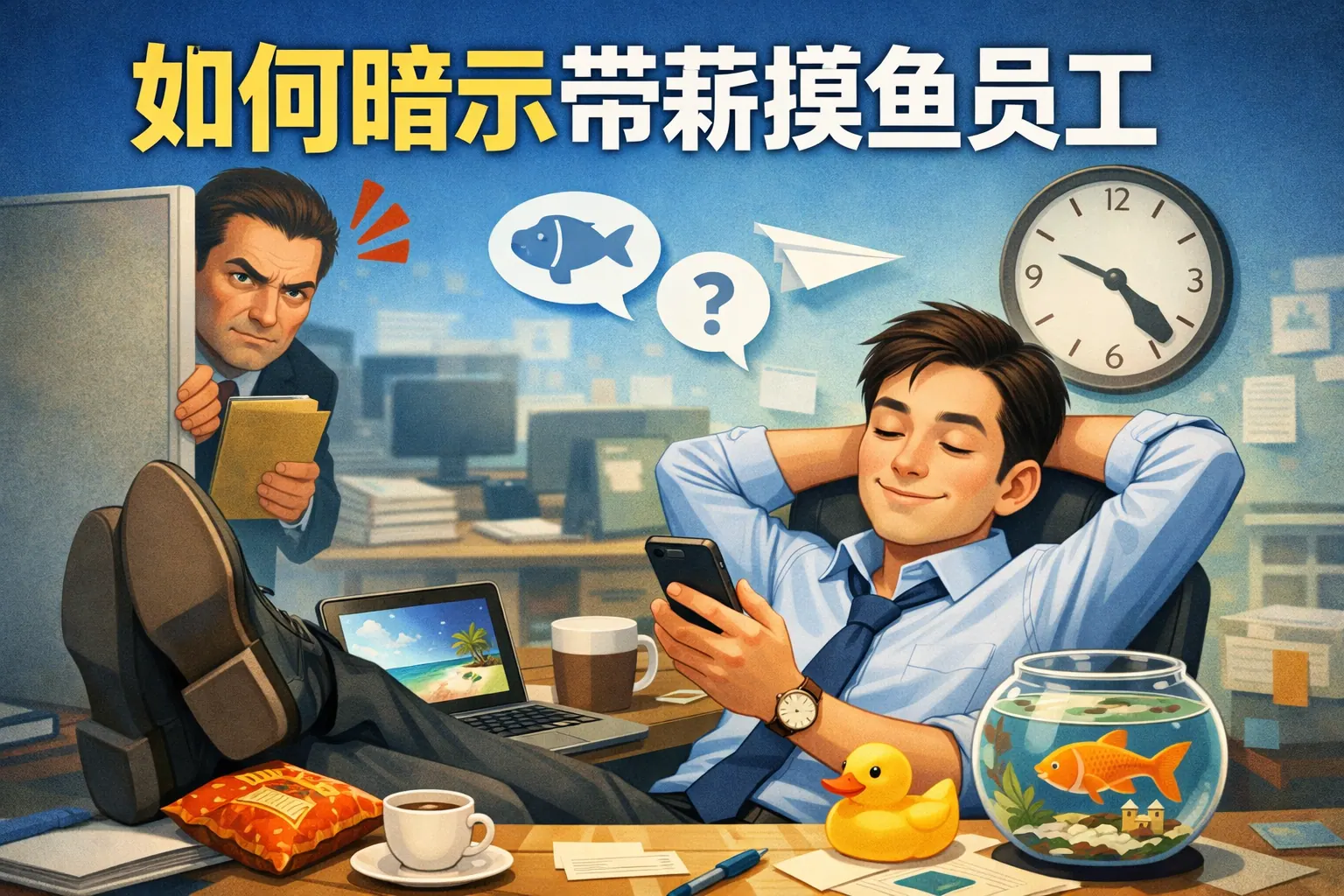 如何暗示带薪摸鱼员工