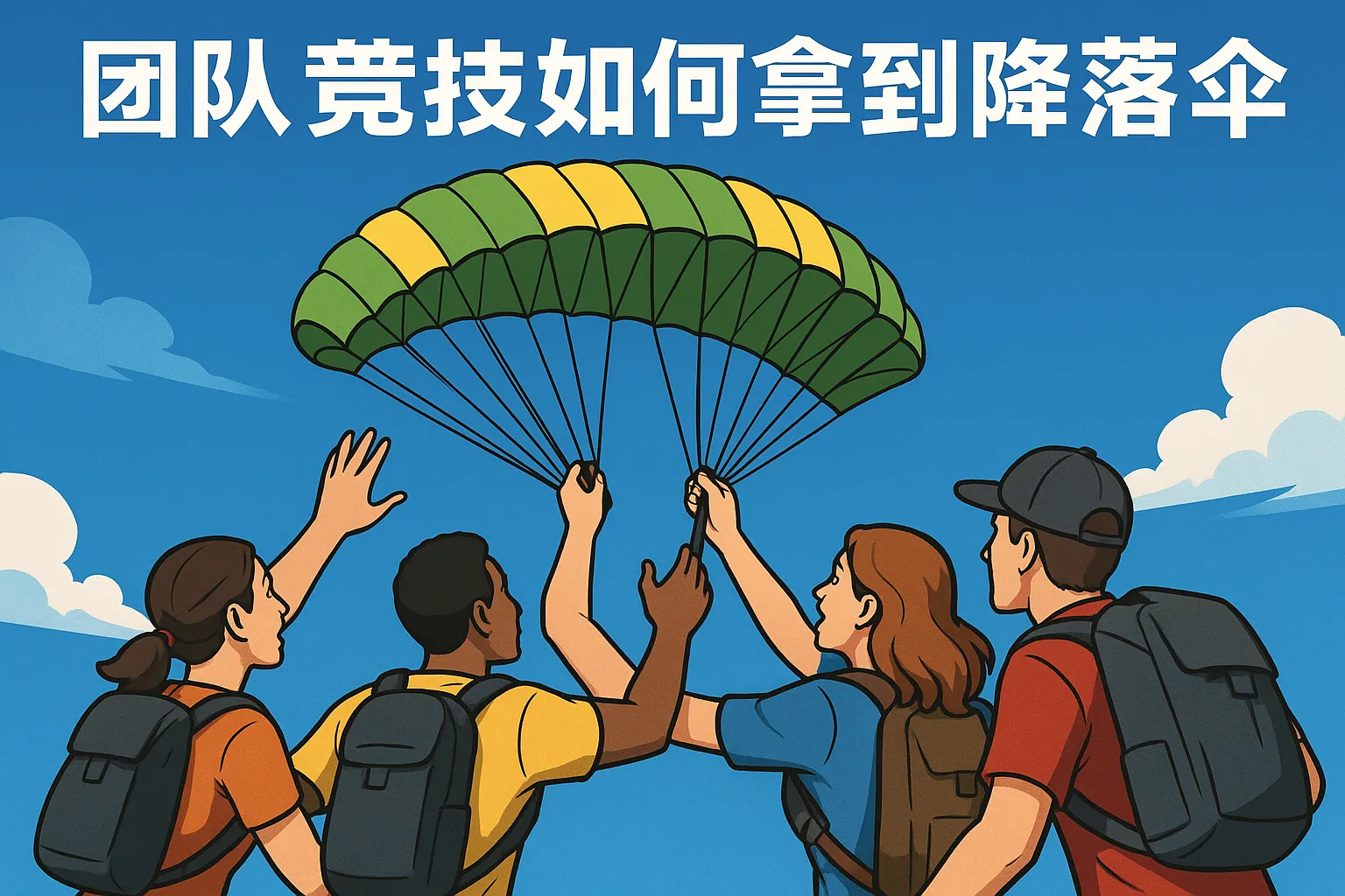 团队竞技如何拿到降落伞