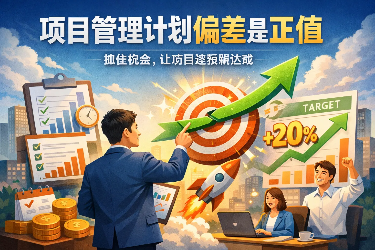 项目管理计划偏差是正值