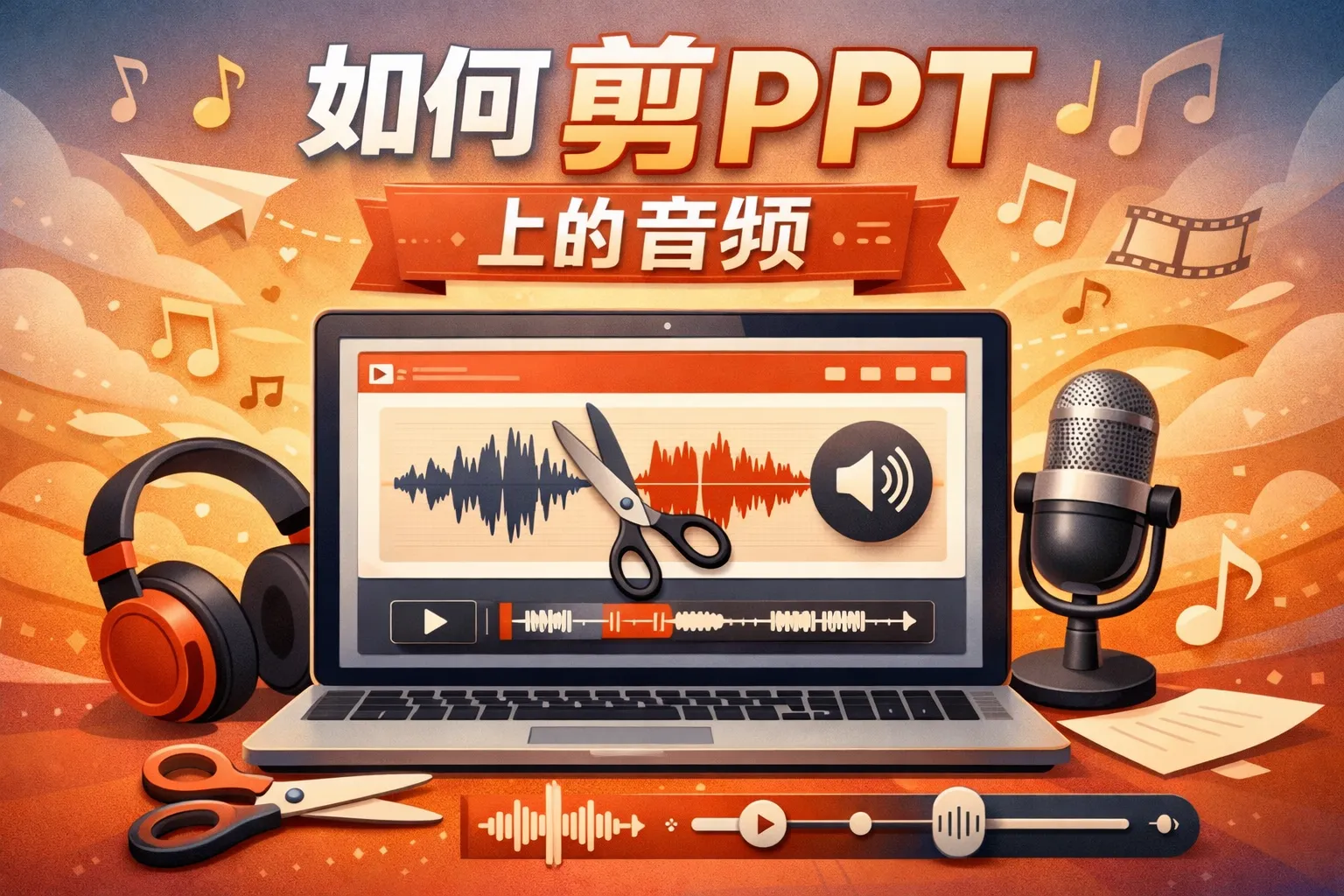 如何剪ppt上的音频