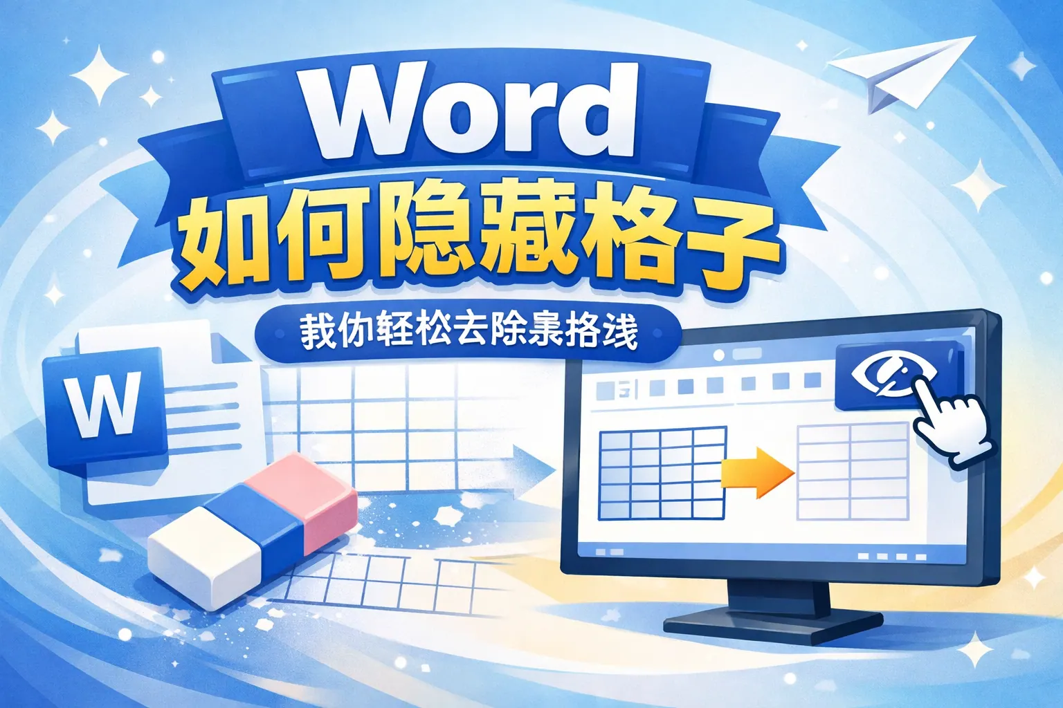 word如何隐藏格子