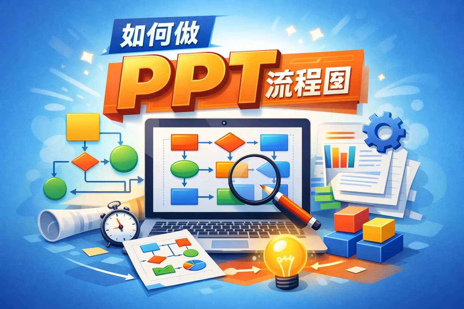 如何做ppt流程图