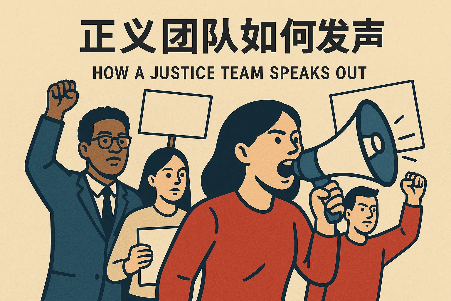 正义团队如何发声
