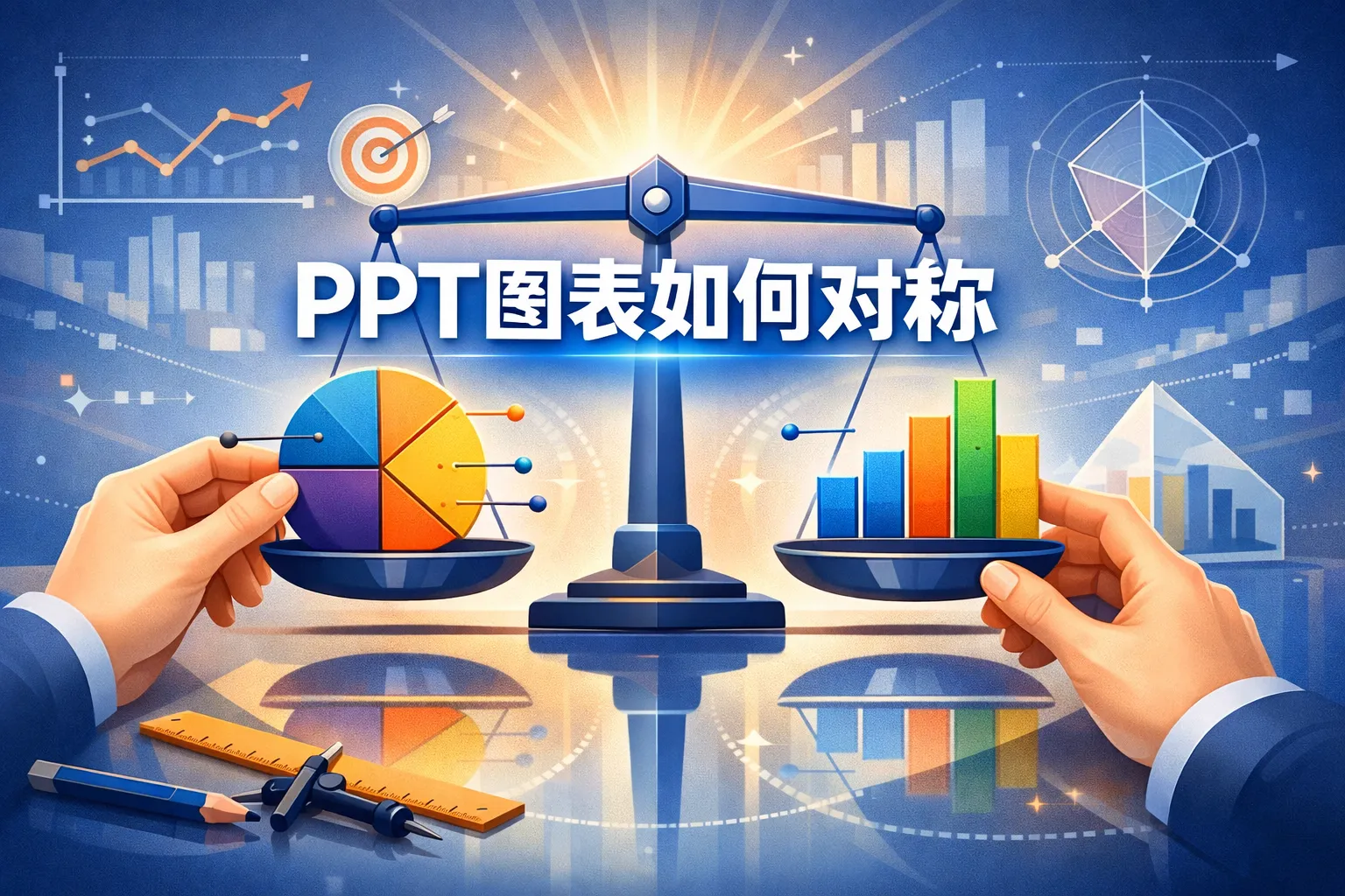 ppt图表如何对称