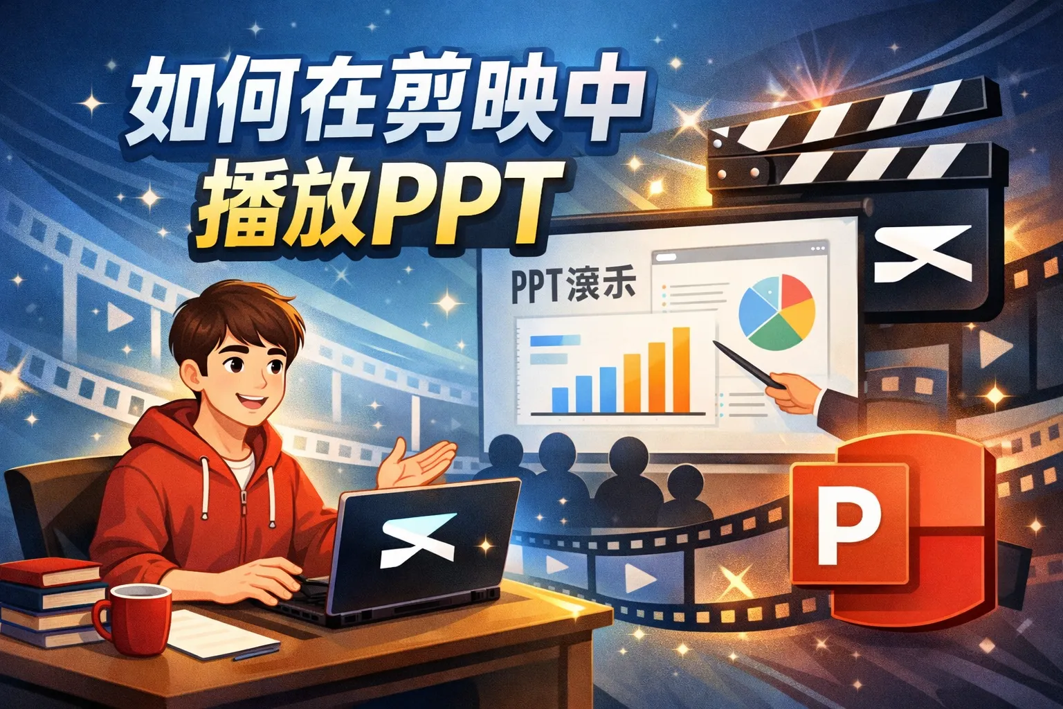 如何在剪映中播放Ppt