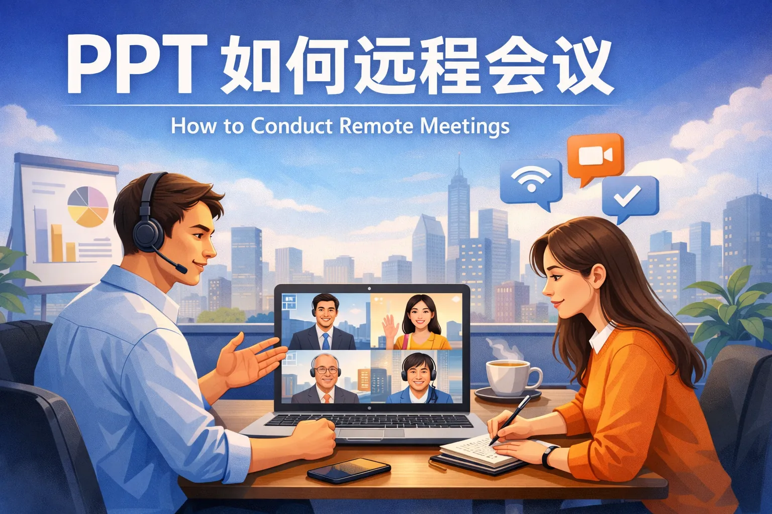 ppt如何远程会议