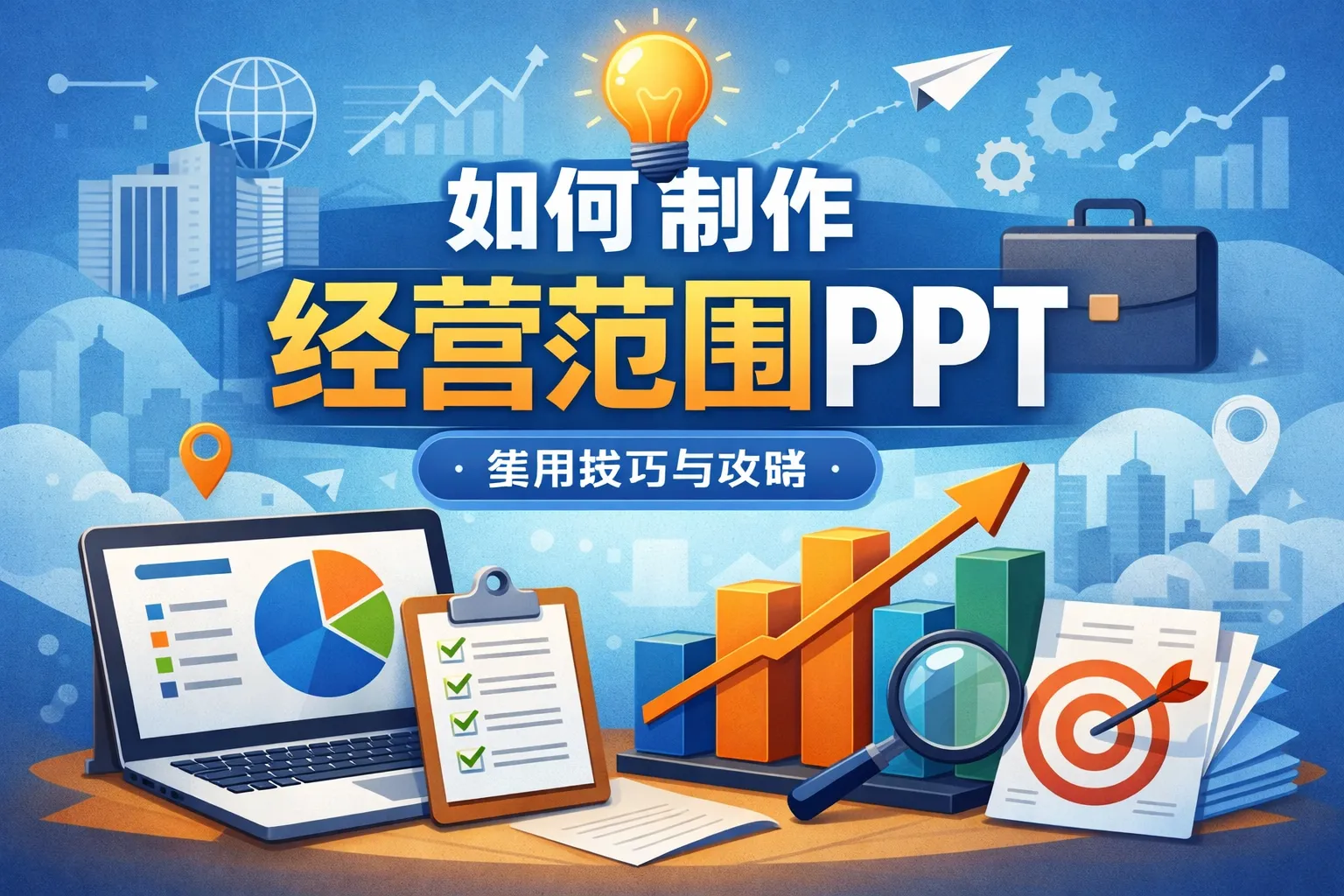 如何制作经营范围ppt