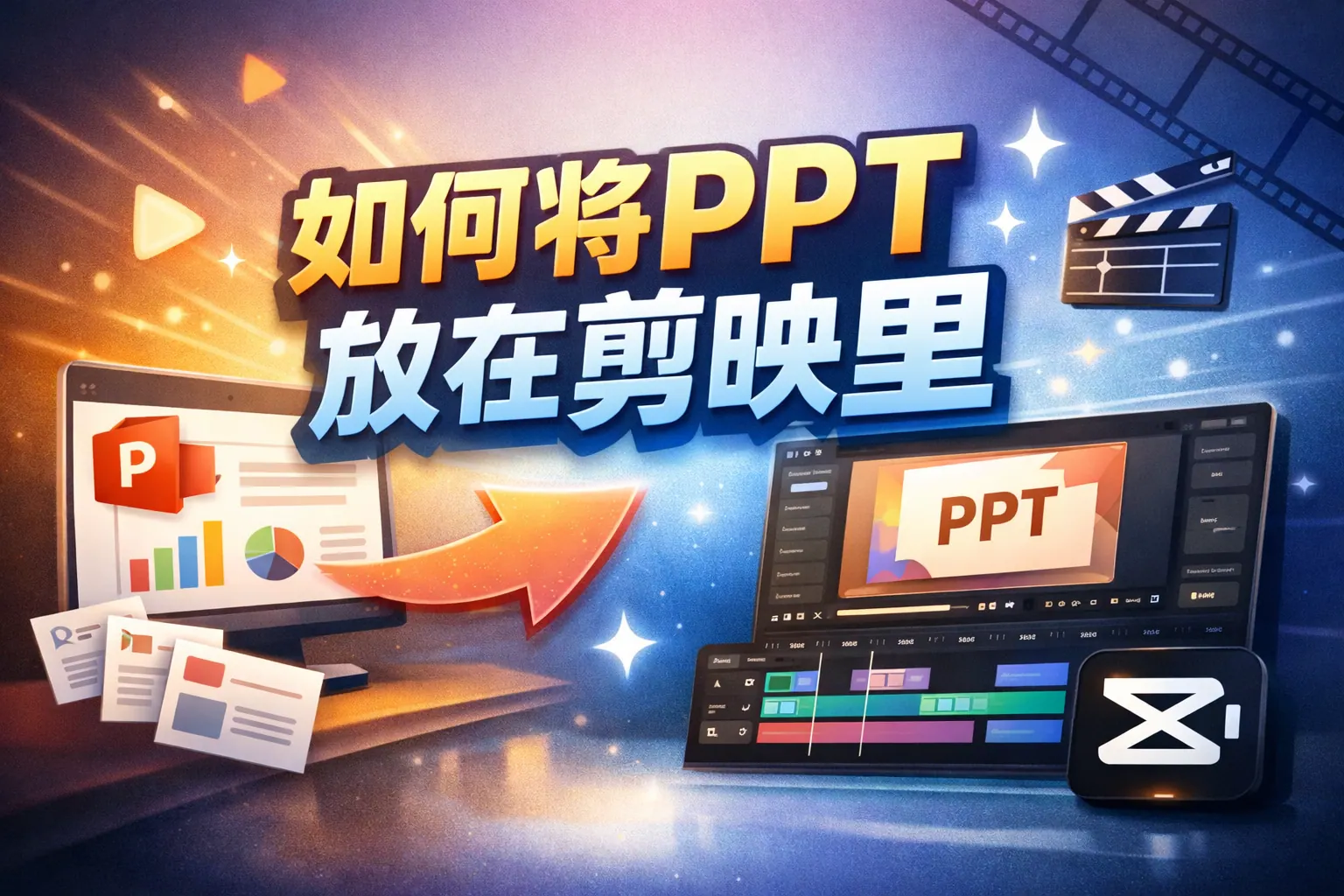 如何将ppt放在剪映里