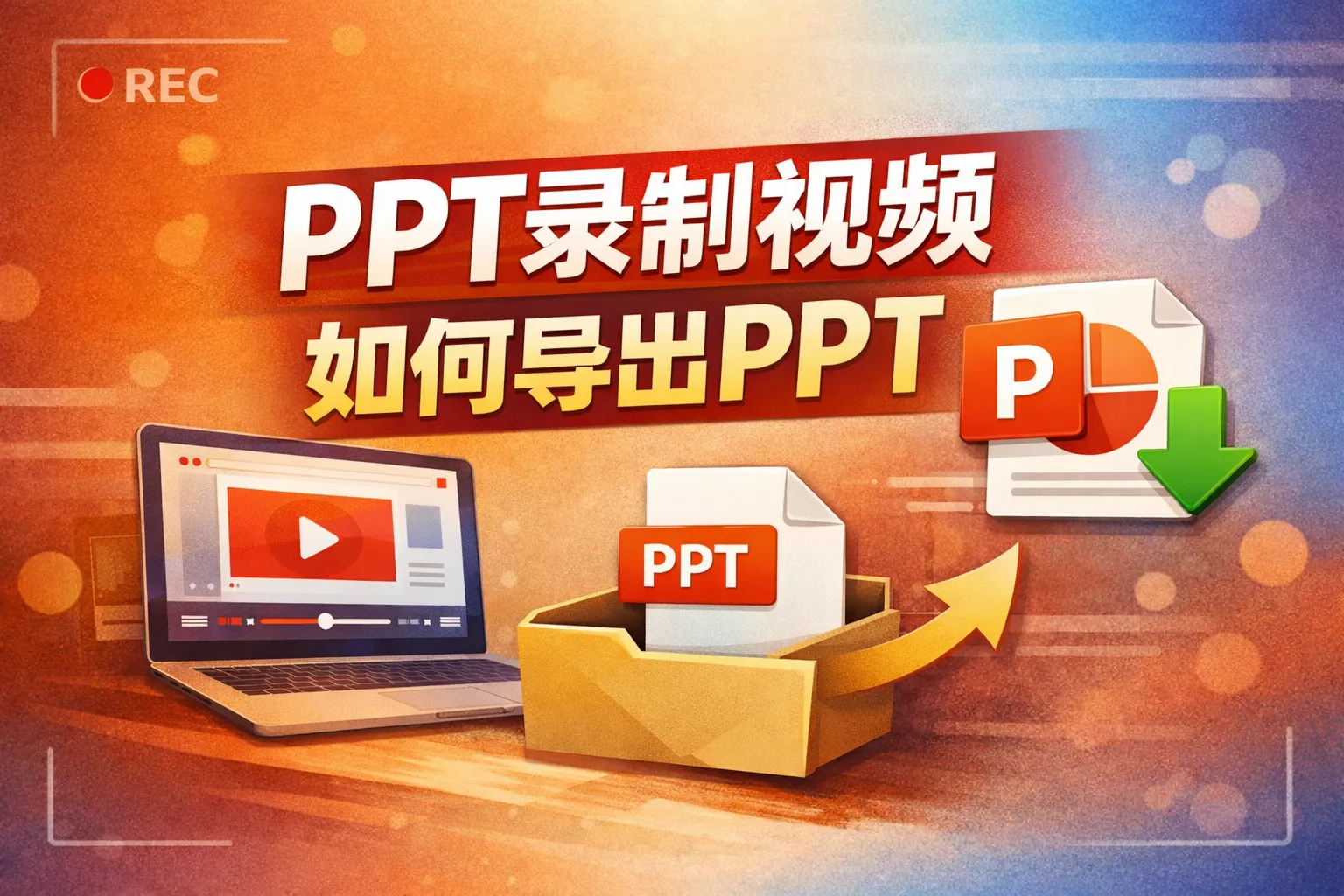 ppt录制视频如何导出ppt