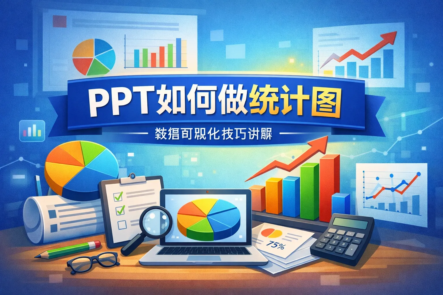 ppt如何做统计图