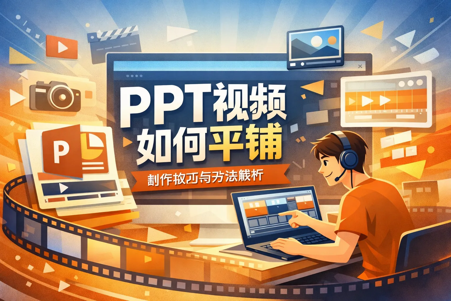 ppt视频如何平铺