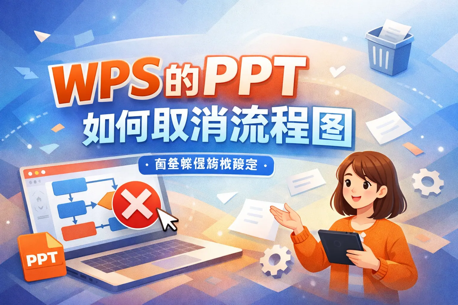 wps的ppt如何取消流程图