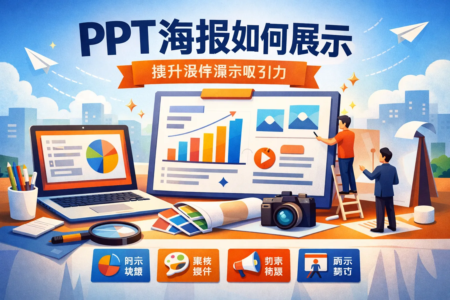 ppt海报如何展示