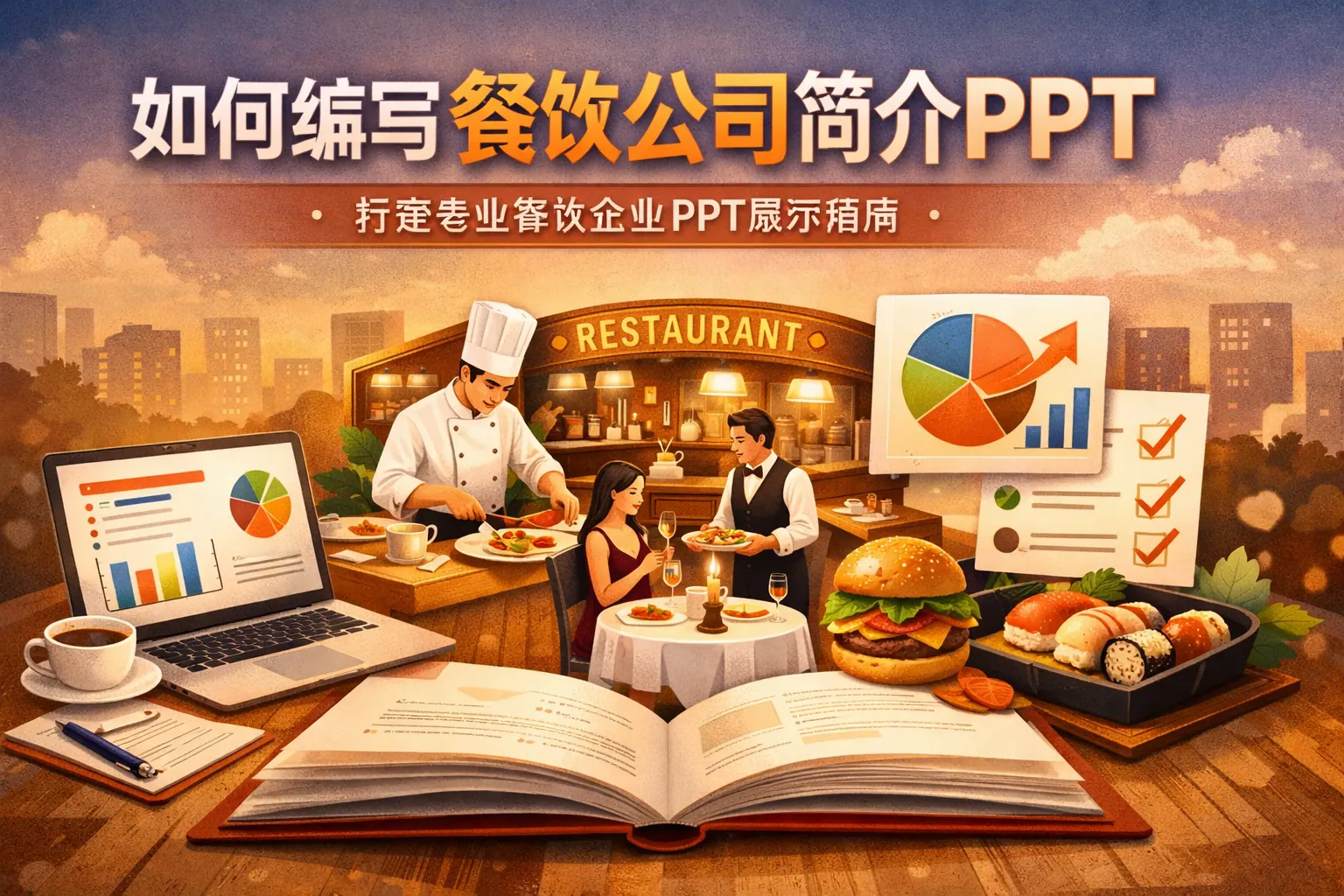 如何编写餐饮公司简介ppt